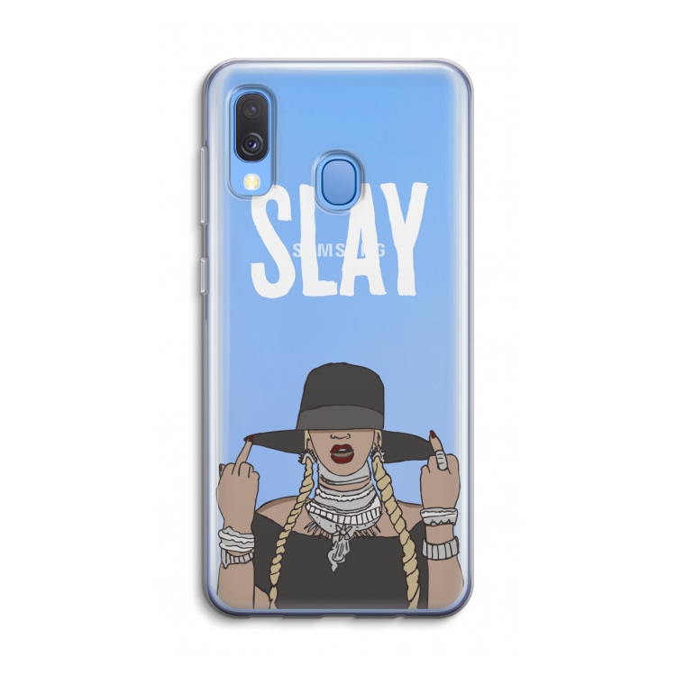 Slay All Day: Samsung Galaxy A40 Transparant Hoesje