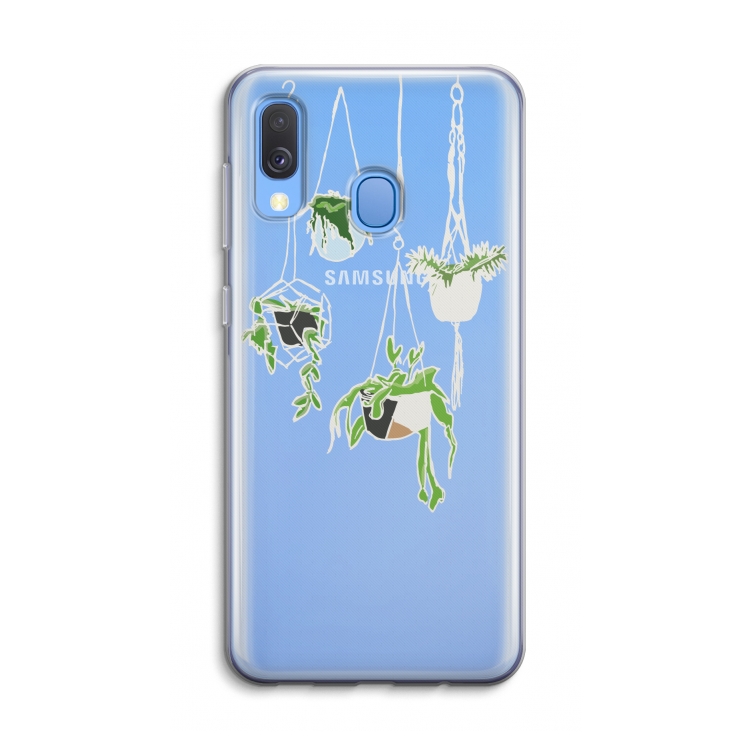 Hang In There: Samsung Galaxy A40 Transparant Hoesje