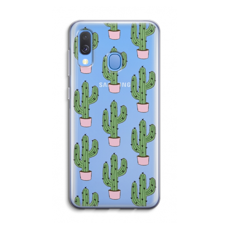 Cactus Lover: Samsung Galaxy A40 Transparant Hoesje