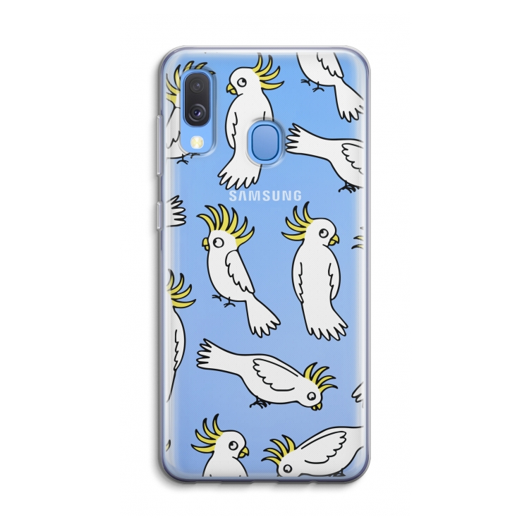 Papegaai: Samsung Galaxy A40 Transparant Hoesje