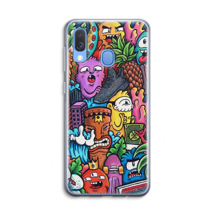 Vexx Mixtape: Samsung Galaxy A40 Transparant Hoesje