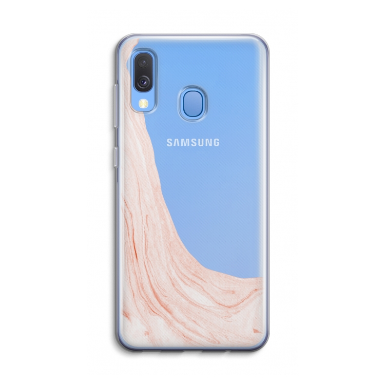 Peach bath: Samsung Galaxy A40 Transparant Hoesje
