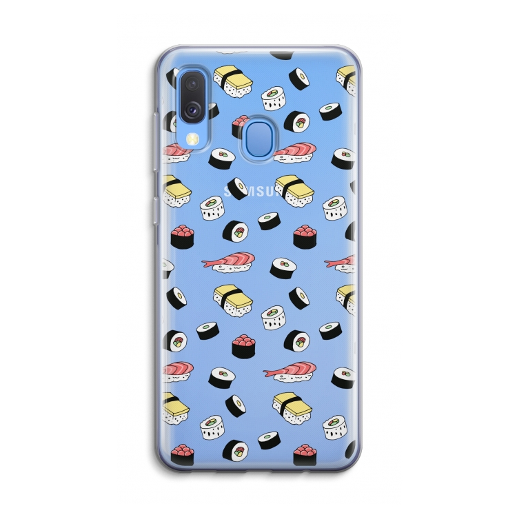 Sushi time: Samsung Galaxy A40 Transparant Hoesje