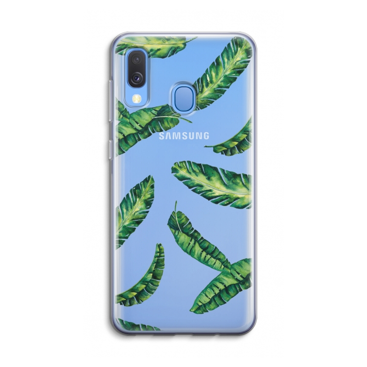 Lange bladeren: Samsung Galaxy A40 Transparant Hoesje