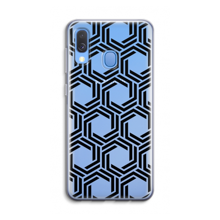 Geometrisch patroon: Samsung Galaxy A40 Transparant Hoesje