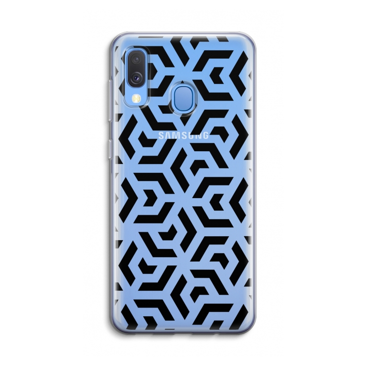 Crazy pattern: Samsung Galaxy A40 Transparant Hoesje
