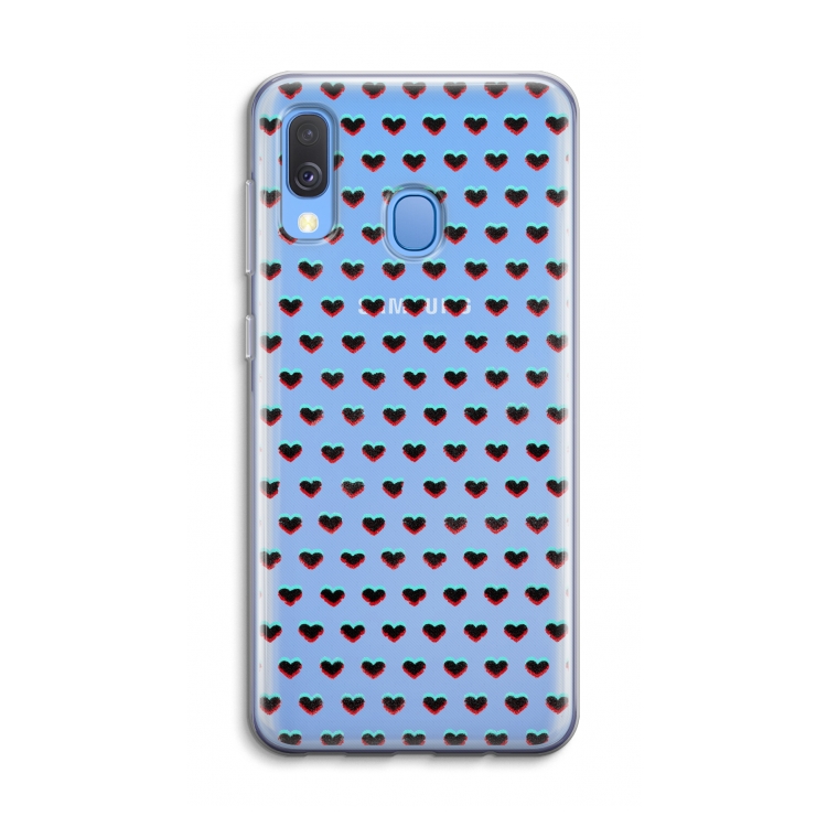 Hartjes: Samsung Galaxy A40 Transparant Hoesje