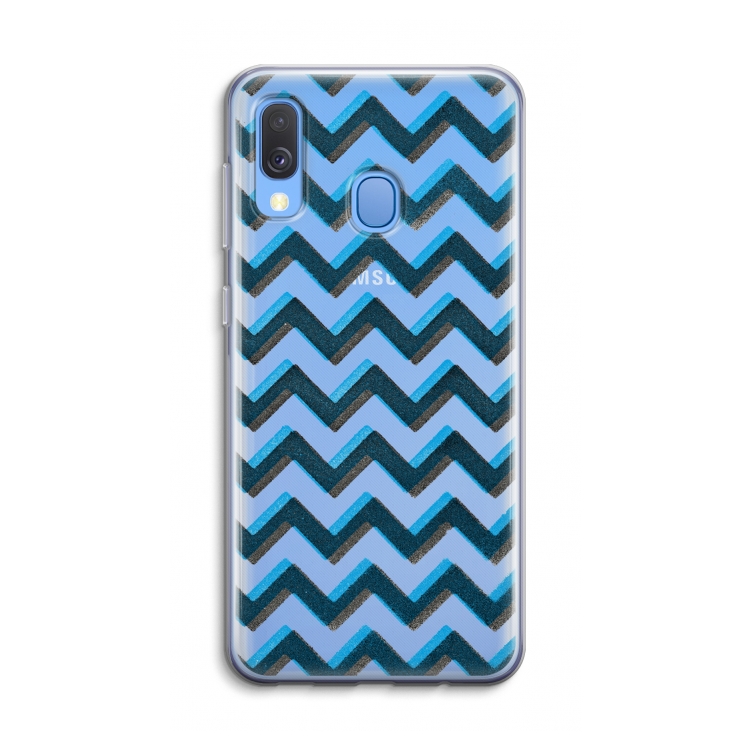 Onderbroken lijn: Samsung Galaxy A40 Transparant Hoesje
