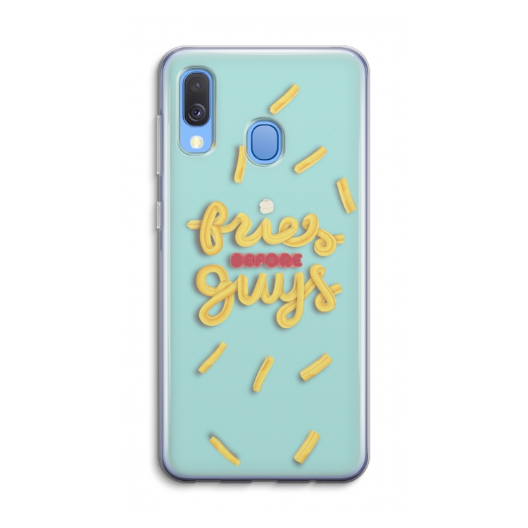 Always fries: Samsung Galaxy A40 Transparant Hoesje