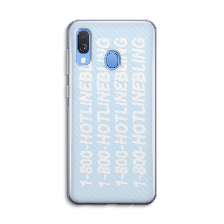 Hotline bling blue: Samsung Galaxy A40 Transparant Hoesje