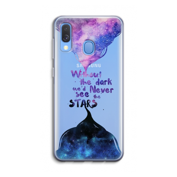 Stars quote: Samsung Galaxy A40 Transparant Hoesje