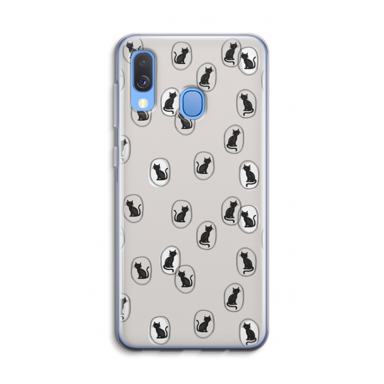 Miauw: Samsung Galaxy A40 Transparant Hoesje