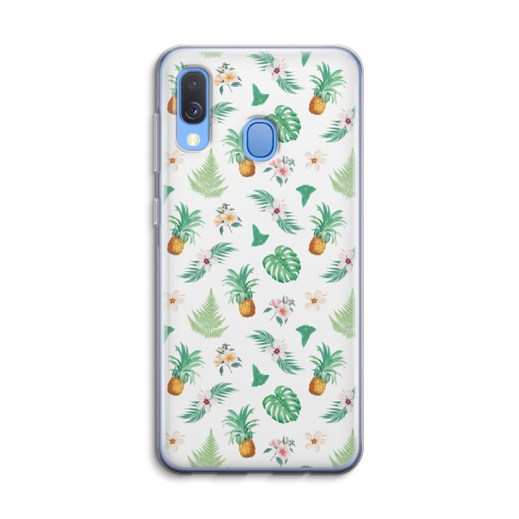 Ananas bladeren: Samsung Galaxy A40 Transparant Hoesje