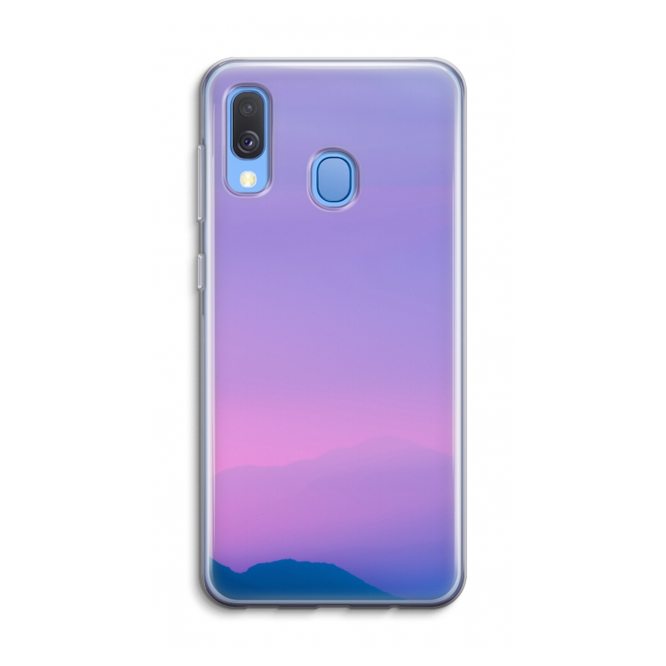 Sunset pastel: Samsung Galaxy A40 Transparant Hoesje