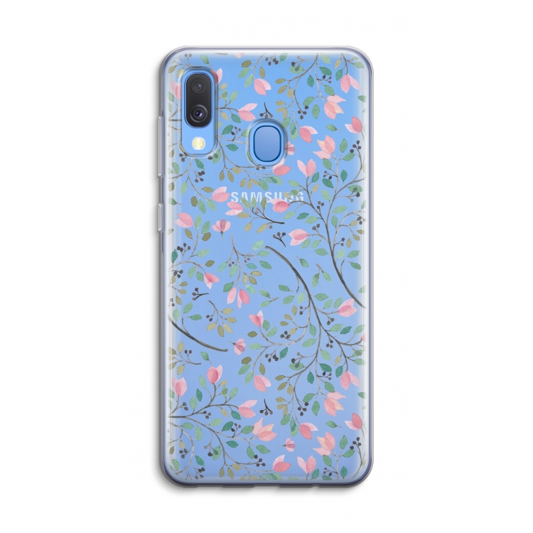 Sierlijke bloemen: Samsung Galaxy A40 Transparant Hoesje