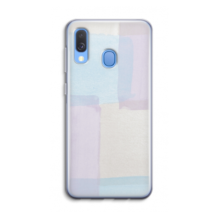 Square pastel: Samsung Galaxy A40 Transparant Hoesje