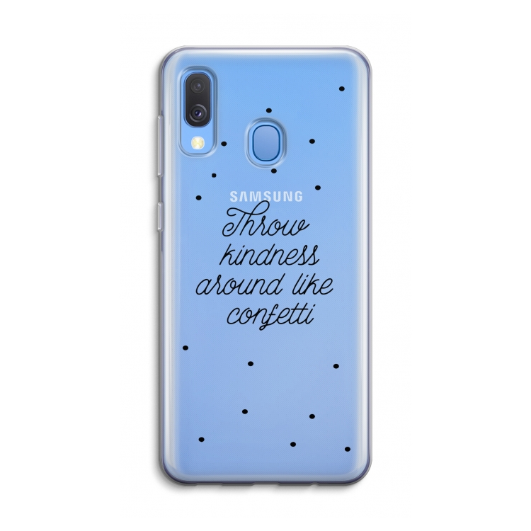 Confetti: Samsung Galaxy A40 Transparant Hoesje