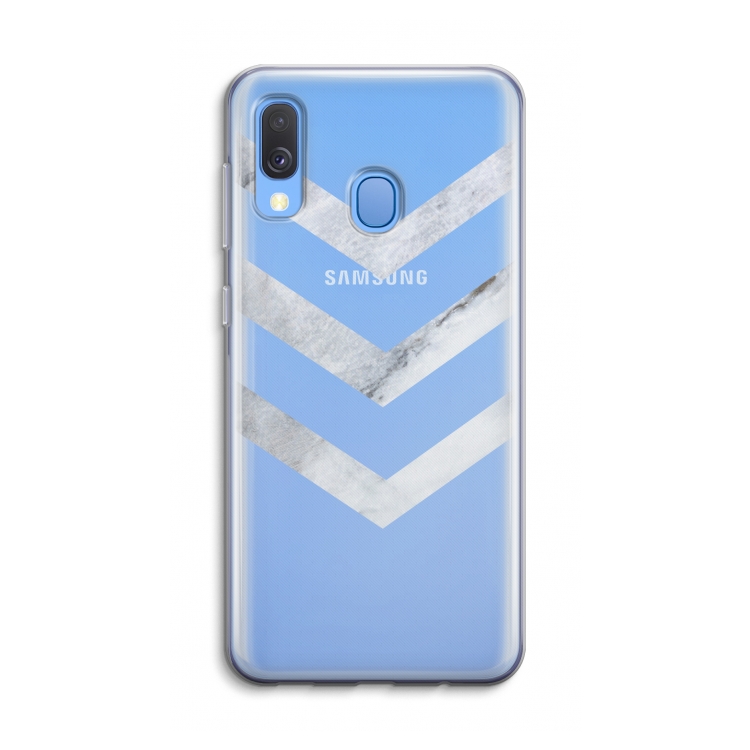 Marmeren pijlen: Samsung Galaxy A40 Transparant Hoesje