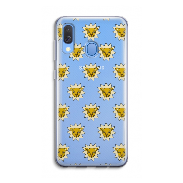 Leeuwenkoppen: Samsung Galaxy A40 Transparant Hoesje