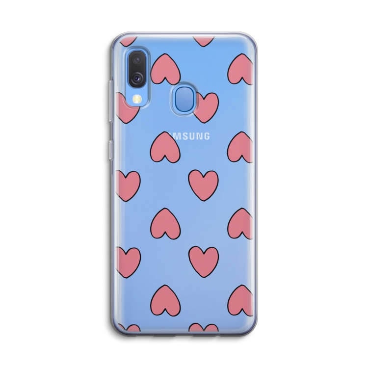 Ondersteboven verliefd: Samsung Galaxy A40 Transparant Hoesje