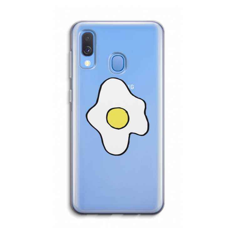 Spiegelei: Samsung Galaxy A40 Transparant Hoesje