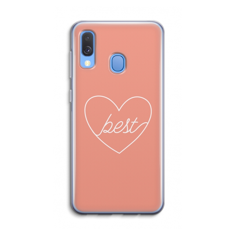 Best heart: Samsung Galaxy A40 Transparant Hoesje