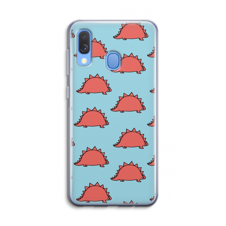 Dinosawrr: Samsung Galaxy A40 Transparant Hoesje