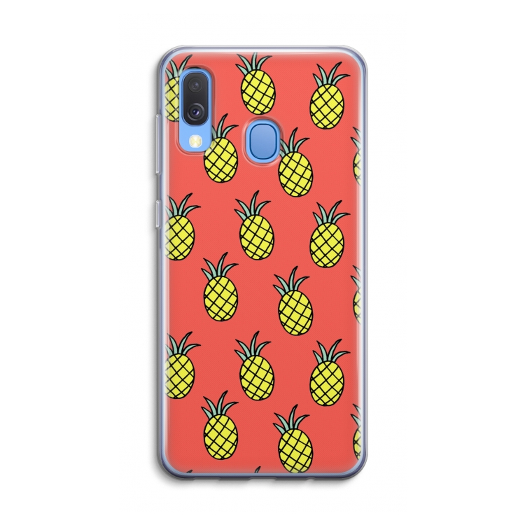 Ananas: Samsung Galaxy A40 Transparant Hoesje