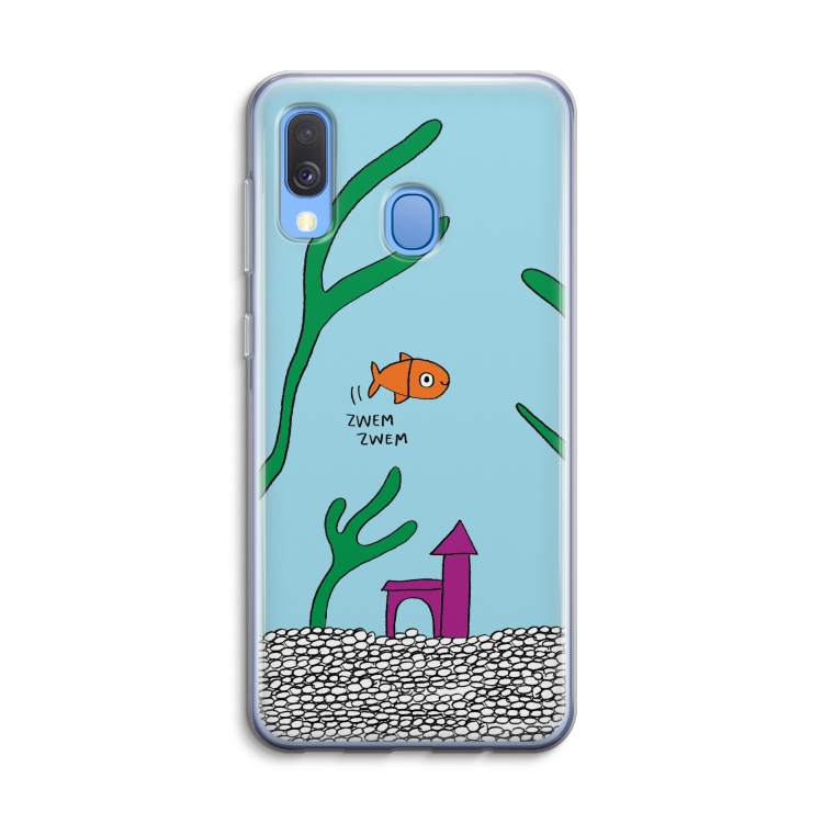 Aquarium: Samsung Galaxy A40 Transparant Hoesje