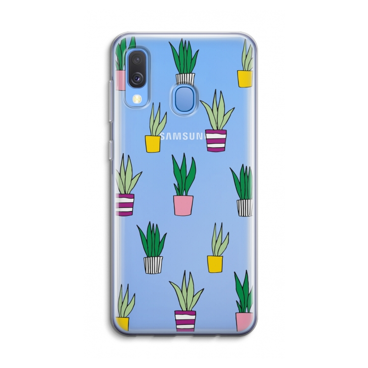 Sanseveria: Samsung Galaxy A40 Transparant Hoesje