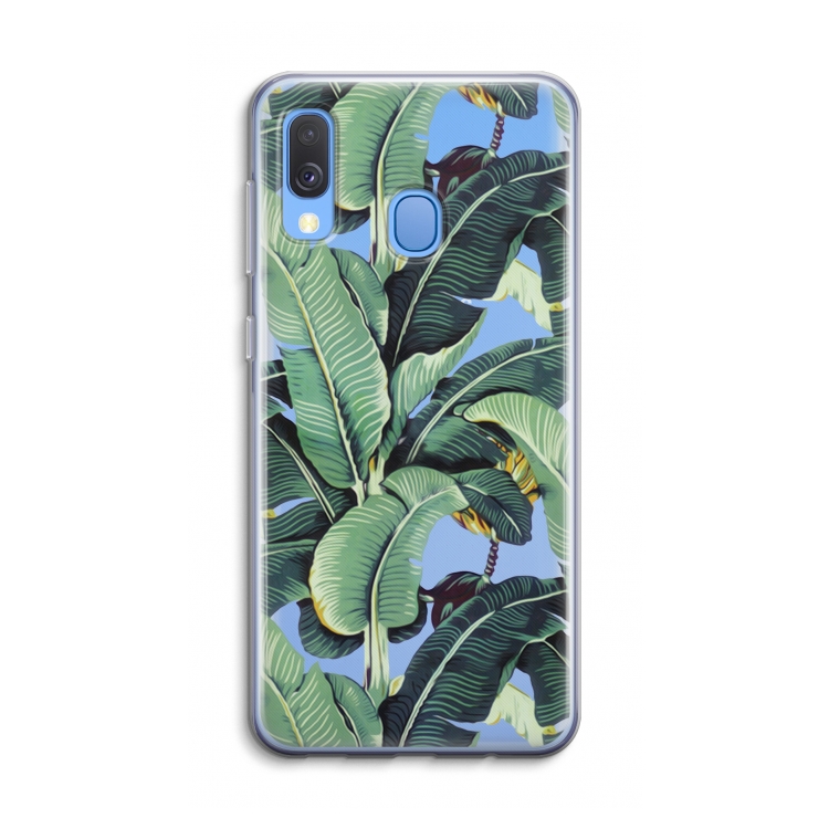 Bananenbladeren: Samsung Galaxy A40 Transparant Hoesje