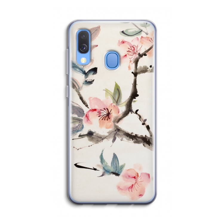 Japanse bloemen: Samsung Galaxy A40 Transparant Hoesje