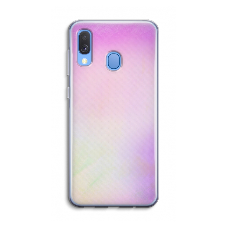 Flow mist pastel: Samsung Galaxy A40 Transparant Hoesje