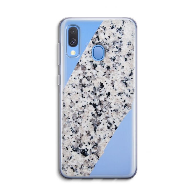 Gespikkelde marmer: Samsung Galaxy A40 Transparant Hoesje