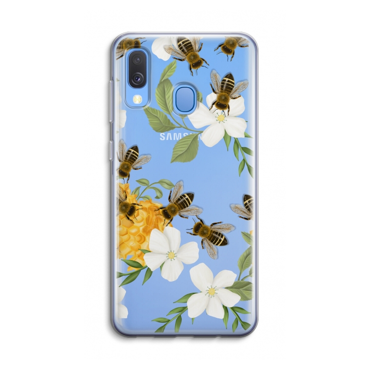 No flowers without bees: Samsung Galaxy A40 Transparant Hoesje