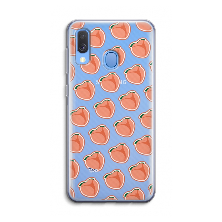 Just peachy: Samsung Galaxy A40 Transparant Hoesje