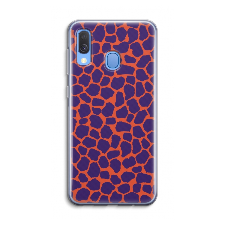 Purple Giraffe: Samsung Galaxy A40 Transparant Hoesje