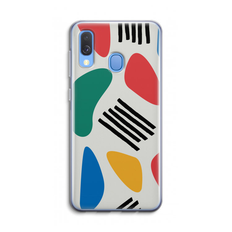 Illustratieve pop 1: Samsung Galaxy A40 Transparant Hoesje