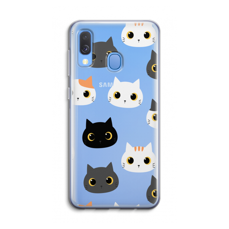 Katten: Samsung Galaxy A40 Transparant Hoesje