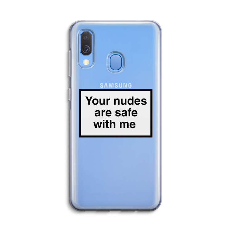 Safe with me: Samsung Galaxy A40 Transparant Hoesje