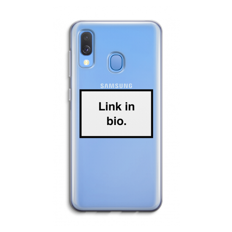 Link in bio: Samsung Galaxy A40 Transparant Hoesje