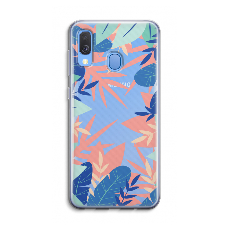 Tropisch: Samsung Galaxy A40 Transparant Hoesje