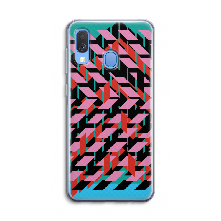 Skew Blush 2: Samsung Galaxy A40 Transparant Hoesje