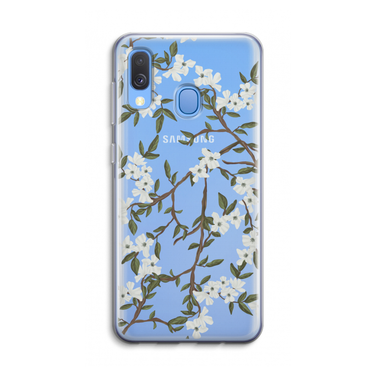 Blossoming spring: Samsung Galaxy A40 Transparant Hoesje