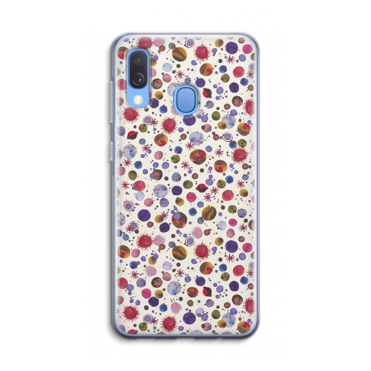 Planets Space: Samsung Galaxy A40 Transparant Hoesje