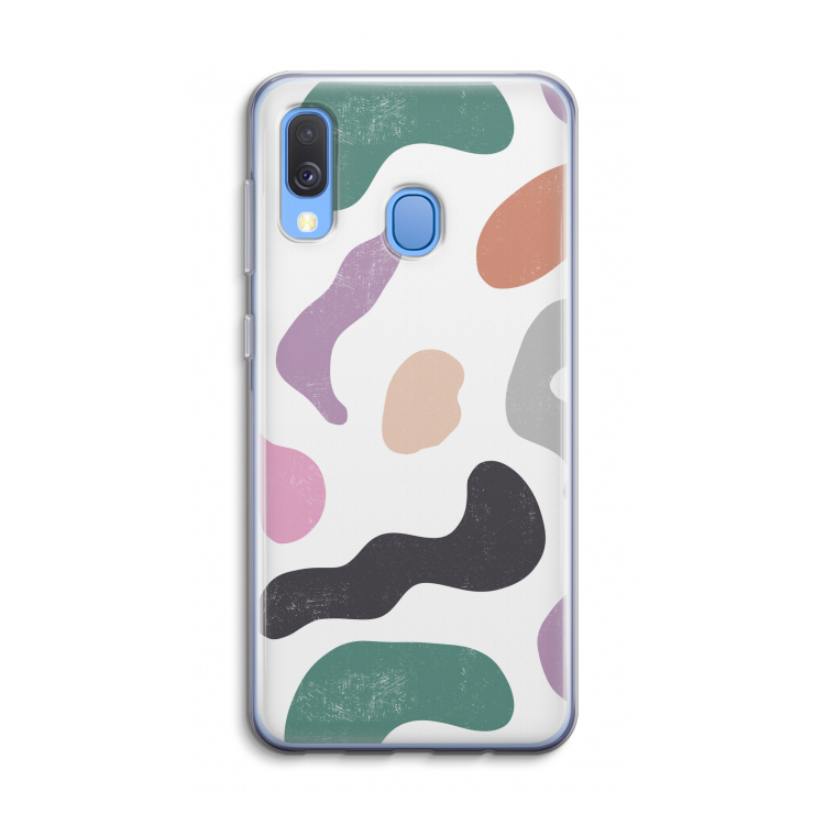 Memphis Shapes: Samsung Galaxy A40 Transparant Hoesje