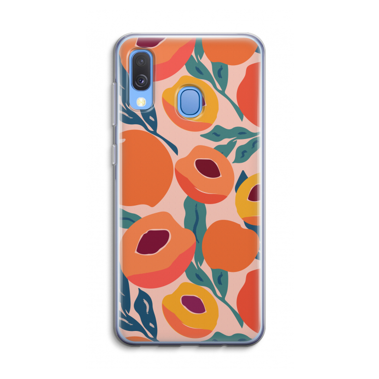 Perzik: Samsung Galaxy A40 Transparant Hoesje