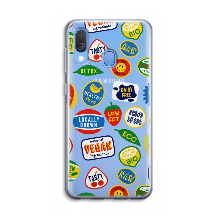Fruitsticker: Samsung Galaxy A40 Transparant Hoesje