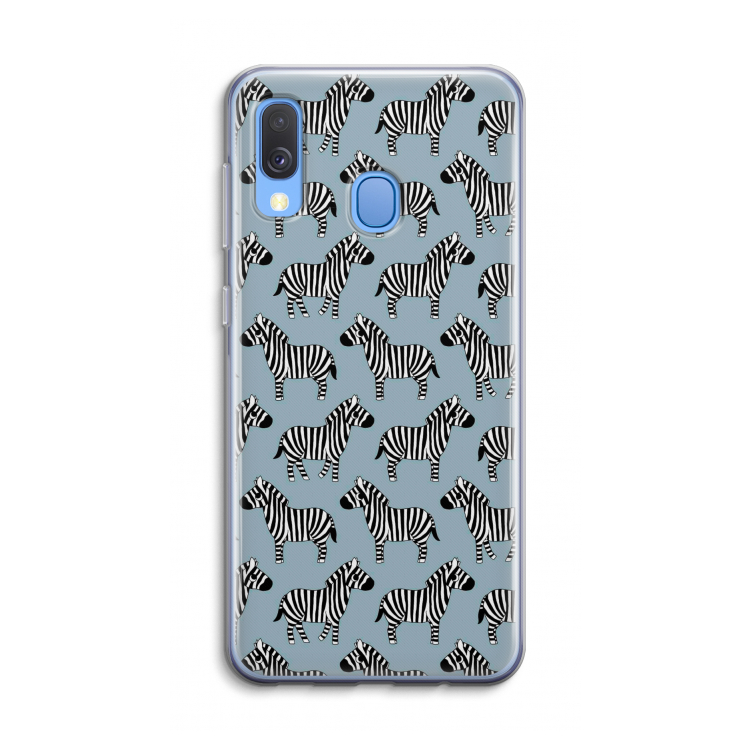 Zebra: Samsung Galaxy A40 Transparant Hoesje