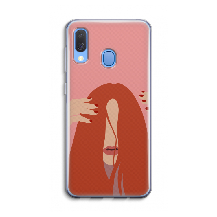 Woke up like this: Samsung Galaxy A40 Transparant Hoesje